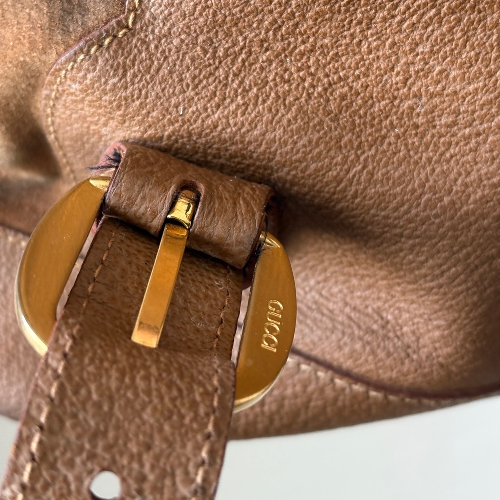 Gucci backpack suede leather, vintage - Picture 10 of 13